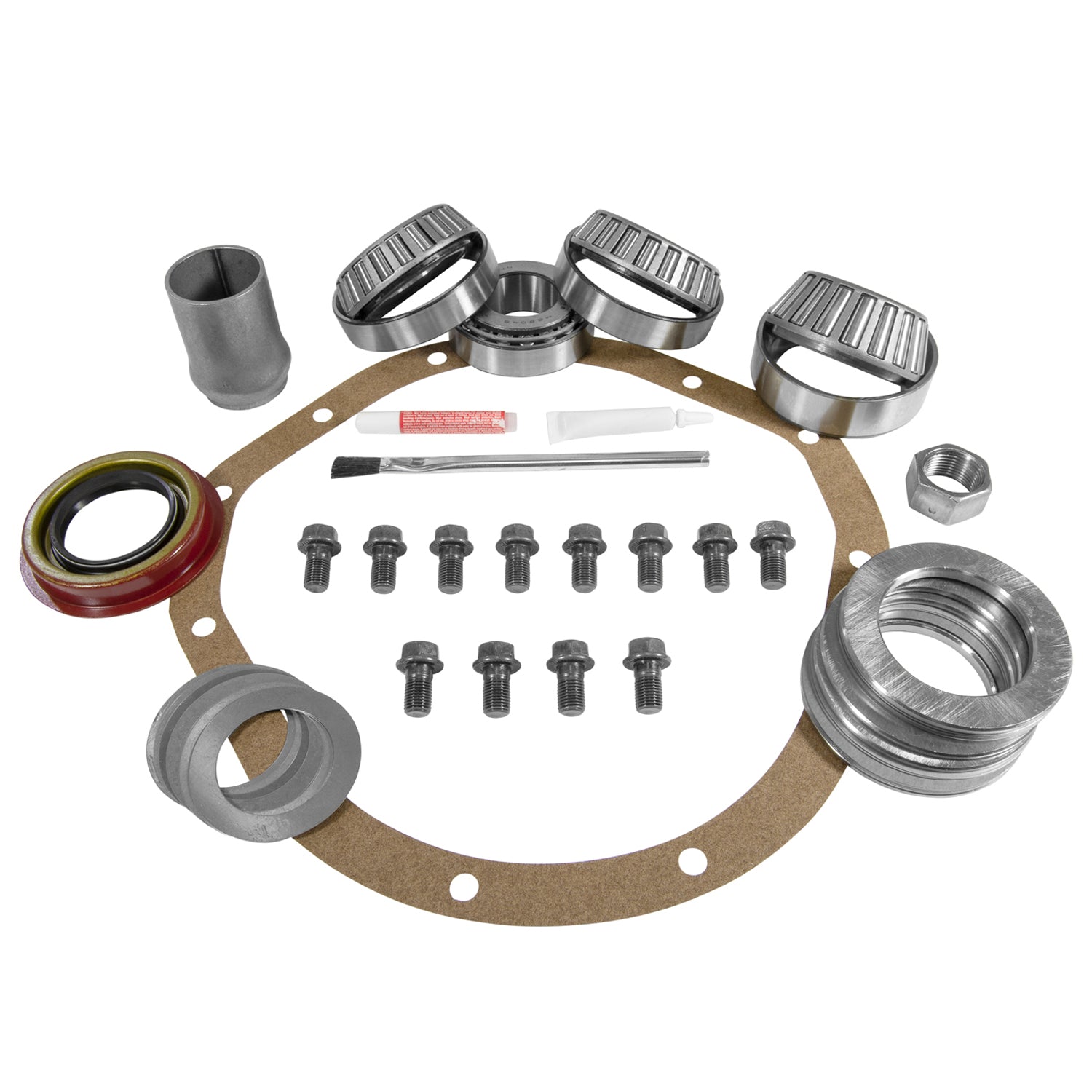 Kit Maestro De Sellos Y Rodamientos Para Eje Trasero De 12 Pernos – Compatible Con Chevy C10, K10 Y GM 8.875 – RMS, Incluye 2 Sellos Y Rodamientos