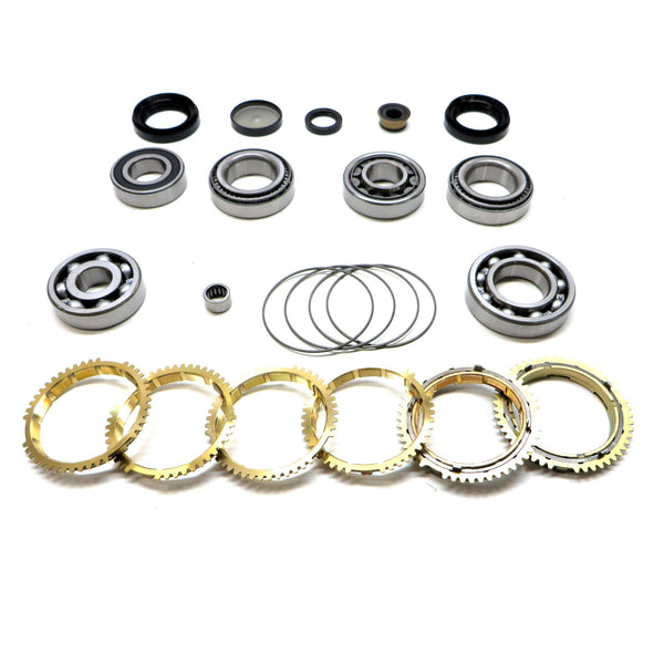 F5M42 Transmission Bearing & Seal Kit with Synchro Rings, Tapered Diff Bearings