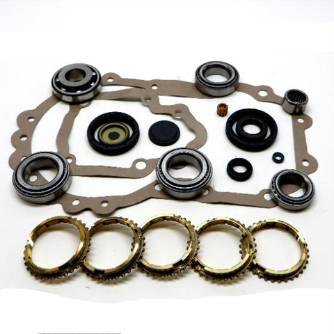 02A/02B Transmission Bearing & Seal Kit with Synchro Rings, 42 Tooth