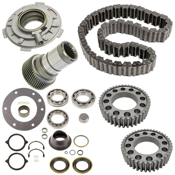 Ford 4WD NP271 Transfer Case Rebuild Kit w/ Bearings Chain Pump 24sp Input Shaft