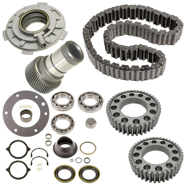 Ford 4WD NP271 Transfer Case Rebuild Kit w/ Bearings Chain Pump 34sp Input Shaft
