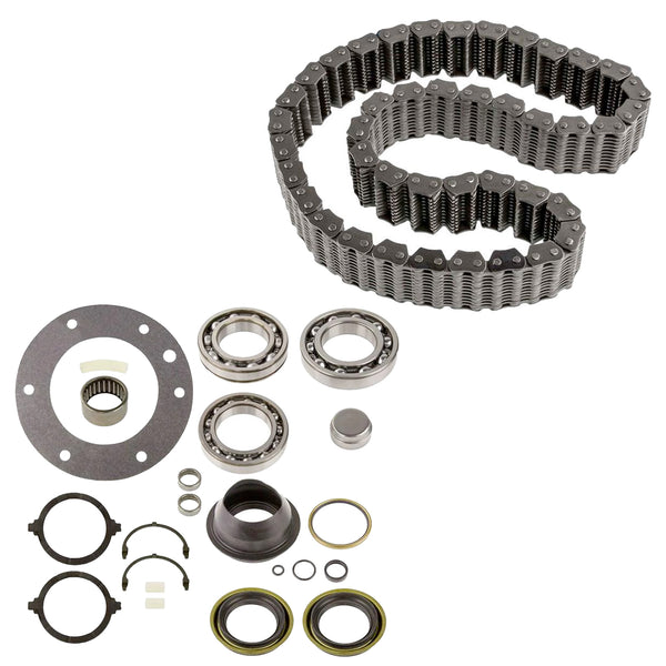 Ford NP271 Transfer Case Rebuild Kit w/ Bearings Gaskets Seals and Borg Chain