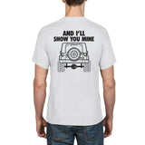 Show Me Your Rear End - Gildan Men's DryBlend T-Shirt - White