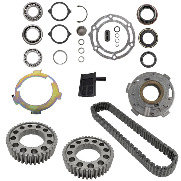 NP261XHD Transfer Case Rebuild Kit w/ Bearings Chain Sprockets Pump and Filter
